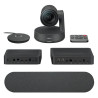 Sistema de videoconferencia logitech rally/ campo de visión 82º/ 4k